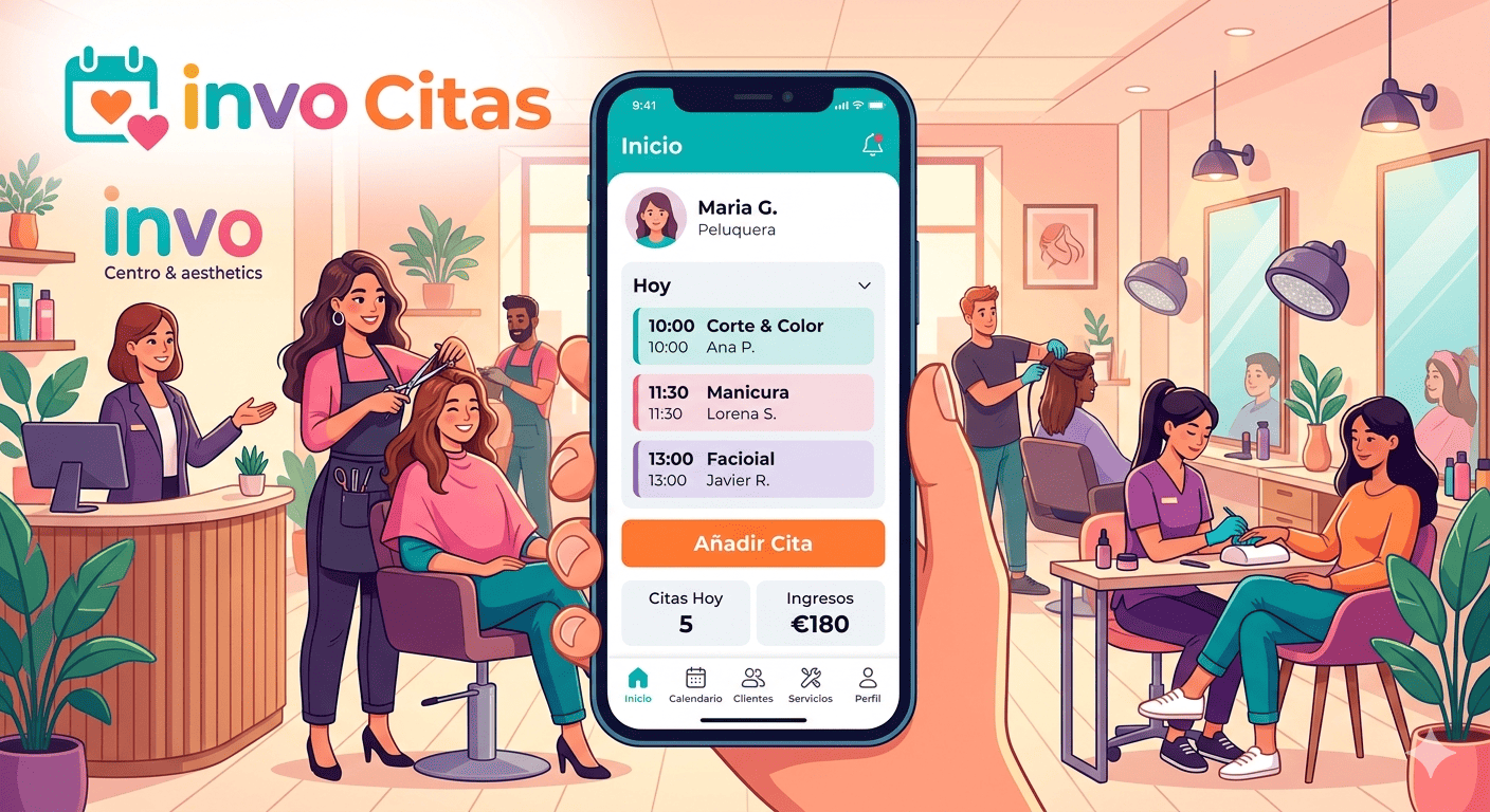 Sistema de gestión de citas online para peluquerías y centros de estética
